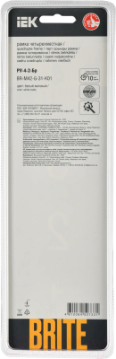 Рамка для выключателя IEK Brite BR-M42-G-31-K01 (белый матовый)