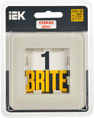 Рамка для выключателя IEK Brite BR-M12-G-41-K98 (песчаный)