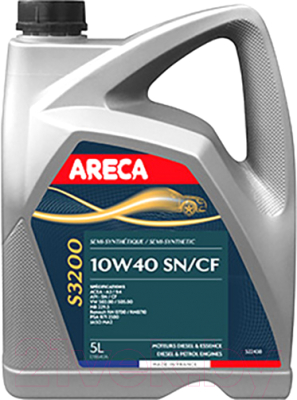 Моторное масло Areca S3200 10W40 / 052243 (5л)