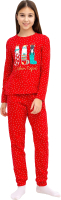 Пижама детская Mark Formelle 567740 (р.158-80, звездочки на красном) - 