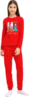 Пижама детская Mark Formelle 567740 (р.140-68, звездочки на красном) - 