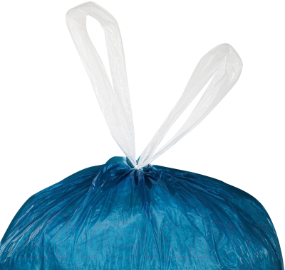 Пакеты для мусора Laima Ultra / 607696 (60л, 15шт, синий)