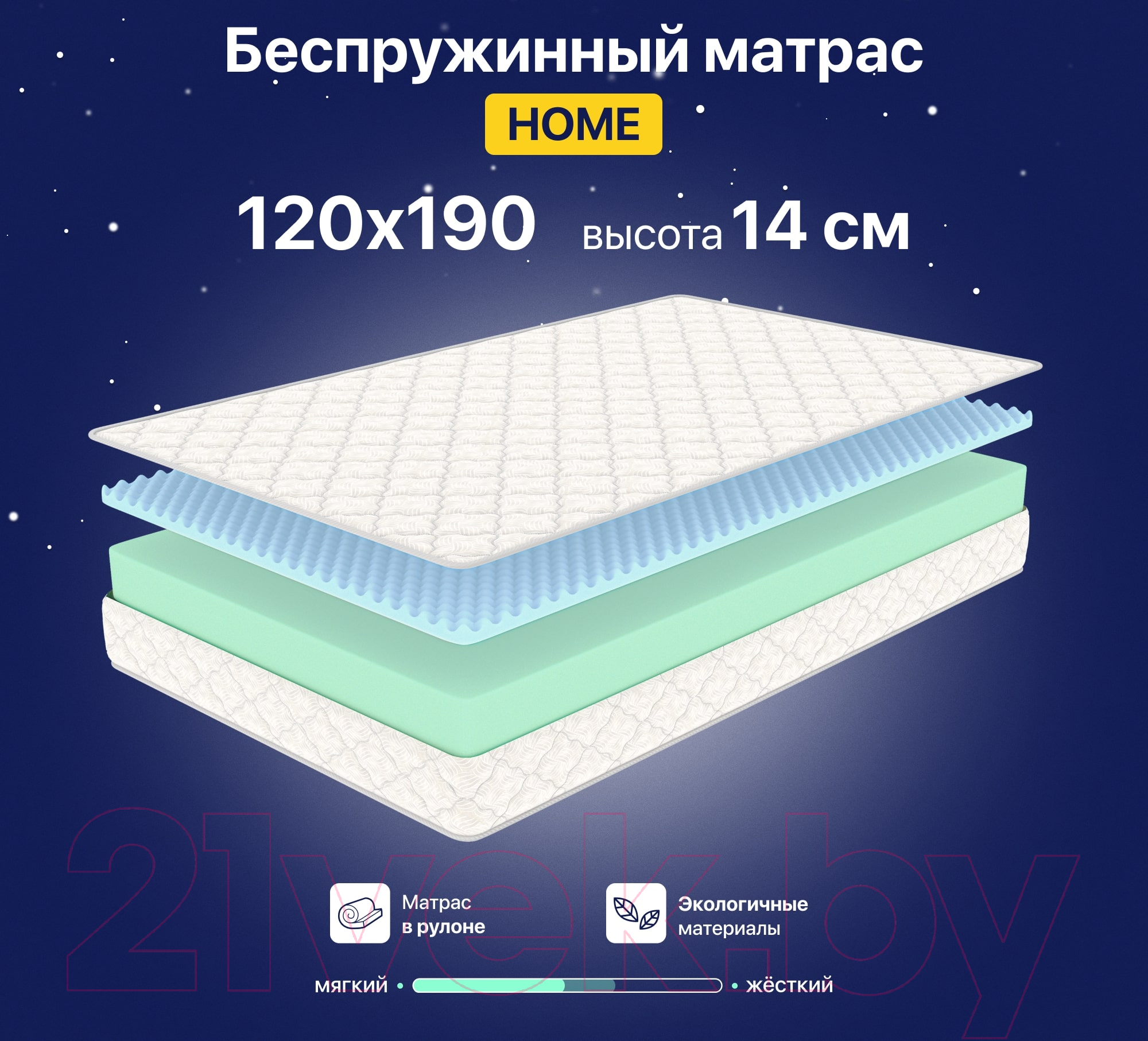 Матрас Luna Home 120x190 — фото 2