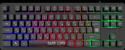 Клавиатура Defender Dark Lord GK-580 RU / 45580 (черный)