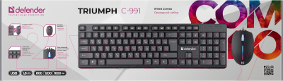 Клавиатура+мышь Defender Triumph C-991 RU / 45991