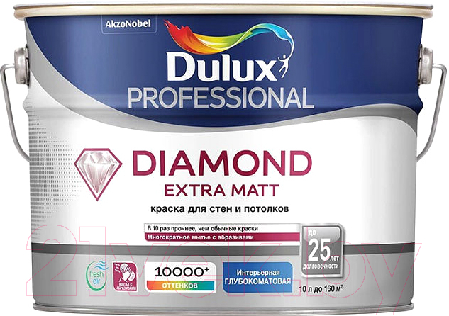 Краска Dulux Professional Diamond Extra Matt