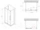 Миниатюра изображения товара Душевой уголок Abber Schwarzer Diamant AG30120MH-S70M-S70M