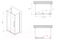 Миниатюра изображения товара Душевой уголок Abber Schwarzer Diamant AG30120MH-S80M-S80M