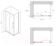 Миниатюра изображения товара Душевой уголок Abber Schwarzer Diamant AG30160BH-S85B