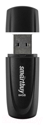 Usb flash накопитель SmartBuy Scout Black 64GB (SB064GB2SCK)