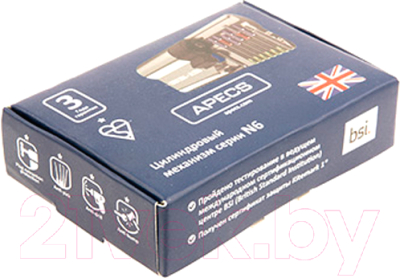 Цилиндровый механизм замка Apecs N6-62-NI