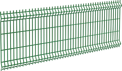 3D панель заборная Белзабор Medium RAL 6005 GL 1230x2500мм - 