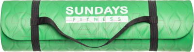 Коврик для йоги и фитнеса Sundays Fitness IR97505C (зеленый)