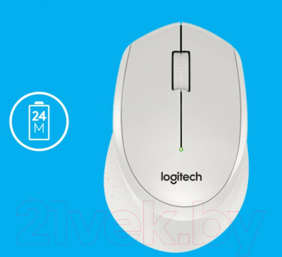 Мышь Logitech M330 Silent Plus / 910-004926 (белый)