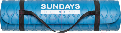 Коврик для йоги и фитнеса Sundays Fitness IR97505C (голубой)