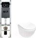 Унитаз подвесной с инсталляцией WeltWasser Amberg 350 ST + Merzbach 043 MT-WT + Amberg RD-BL - 