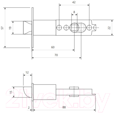 Ручка дверная Apecs 6072-01-G