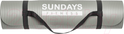 Коврик для йоги и фитнеса Sundays Fitness IR97505 (серый)