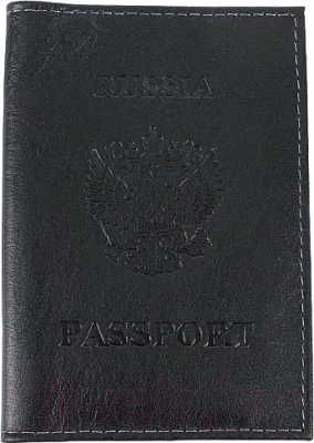 Обложка на паспорт Poshete 604-117K/NPK-BGN (черный)
