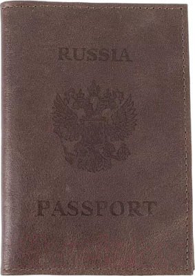 Обложка на паспорт Poshete 604-117K/NPK-BWB (коричневый)