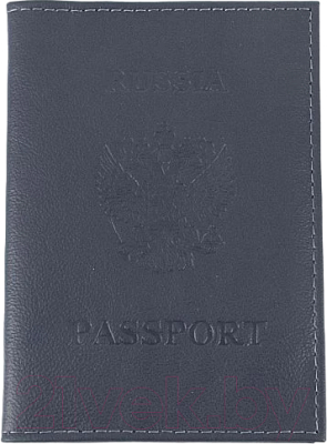 Обложка на паспорт Poshete 604-117LG-NBW (синий)