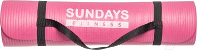 Коврик для йоги и фитнеса Sundays Fitness IR97505 (розовый)