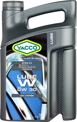 Моторное масло Yacco Lube W 0W30 (5л)