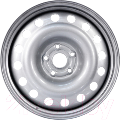 Изображение товара Штампованный диск Trebl 8036 15x6" 5x100мм DIA 56.1мм ET 48мм Silver