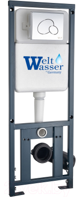 Унитаз подвесной с инсталляцией WeltWasser Marberg 410 + Baarbach 004 GL-WT + Mar 410 RD GL-WT