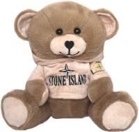 Мягкая игрушка SunRain Медведь Stone Islande (коричневый/бежевое худи) - 