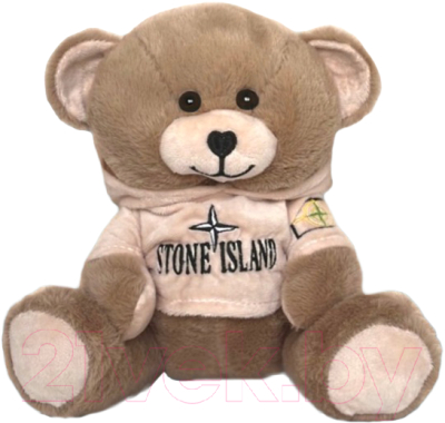 Мягкая игрушка SunRain Медведь Stone Islande (коричневый/бежевое худи)