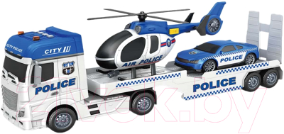 Автовоз игрушечный Givito Полиция городской транспортер полицейских машин / G235-475