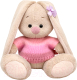 Мягкая игрушка Budi Basa Зайка Ми в нежно-розовом свитере SidX-613 / 10235778 - 