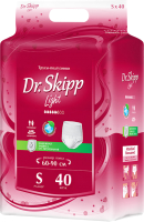 Трусы впитывающие для взрослых Dr.Skipp Light S-1 (40шт) - 