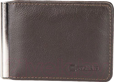 Зажим для денег Poshete 604-049EC-BRW (коричневый)