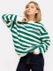 Миниатюра изображения товара Свитшот Mark Formelle 122887/1 (р.164/170-92-98, молочно-зеленая полоска)