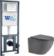 Унитаз подвесной с инсталляцией WeltWasser Marberg 410 + Merzbach 043 MT-GR + Mar 410 RD-CR - 