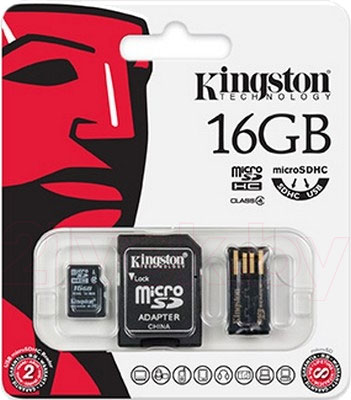 Карта памяти Kingston microSDHC (class 4) 8 Gb (MBLY4G2/16GB) - общий вид