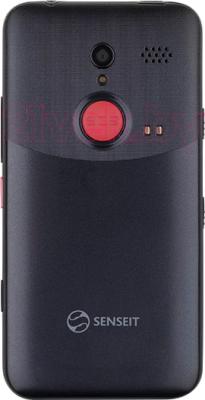 Смартфон Senseit L301 (черный) - вид сзади