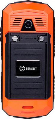 Мобильный телефон Senseit P10 (оранжевый) - задняя панель