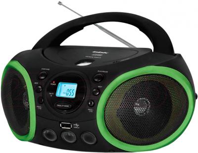 Магнитола BBK BX150U (Black-Green) - общий вид