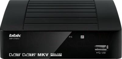 Тюнер цифрового телевидения BBK SMP127HDT2 (черный) - общий вид