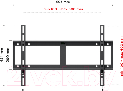 Кронштейн для телевизора Holder LCD-F6607-B