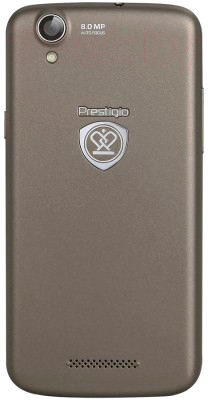 Смартфон Prestigio MultiPhone 5453 Duo (металлик) - задняя панель