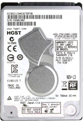 Жесткий диск Hitachi Travelstar Z5K1000 1TB (HTS541010A7E630) - общий вид