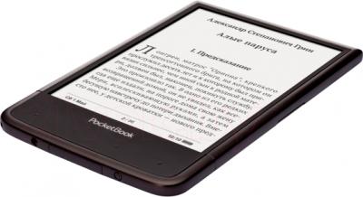 Электронная книга PocketBook Ultra 650 (темно-коричневый) - вид лежа