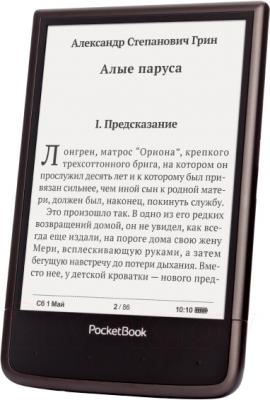 Электронная книга PocketBook Ultra 650 (темно-коричневый) - вполоборота