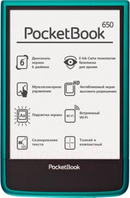Электронная книга PocketBook Ultra 650 (изумруд) - общий вид