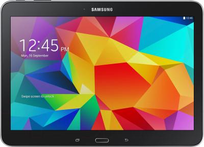 Планшет Samsung Galaxy Tab 4 10.1 16GB Black (SM-T530) - фронтальный вид