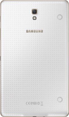 Планшет Samsung Galaxy Tab S 8.4 16GB LTE / SM-T705 (белый) - вид сзади